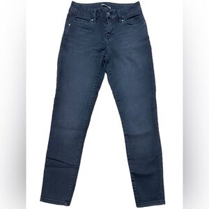 Miss Poured In Blue Stretchy Black Mid Rise Jeans Size 4